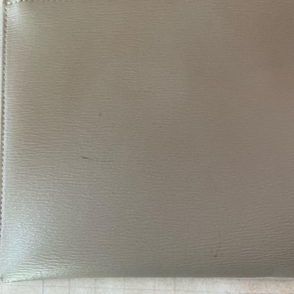 Longchamp Roseau Flat Leather Clutch in Clay